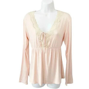 NWT Eberjey Lady Godiva Pajama Lounge Top size Large